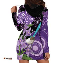 Australia Epilepsy Awareness Hoodie Dress Purple-crowned Fairywren Boronia Aboriginal LT14