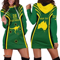 Australia Day 26 January Personalised Hoodie Dress With National Color LT9
