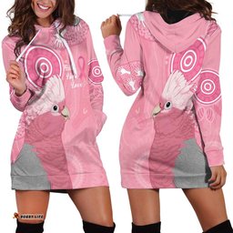 Australia Breast Cancer Awareness Hoodie Dress Galah Faith Hope Love Pink Month LT14