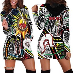 NAIDOC 50 Years of Deadly Personalised Hoodie Dress Aboriginal Dot Art LT9