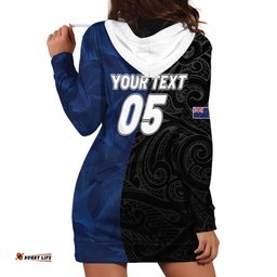 France And New Zealand Rugby Custom Hoodie Dress Les Bleus Rooster With Maori Tiki LT05