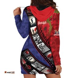 Personalised ANZAC Spirit 1915-2026 Filmstrip Tribute Hoodie Dress Lest We Forget 25 April LT9