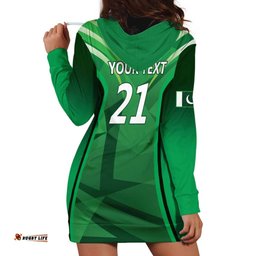Pakistan Cricket Custom Hoodie Dress The Green Shirts with Sporty Pattern LT9