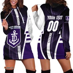 Personalized Fremantle Dockers Hoodie Dress Modern Geometric Sports Graphic Style TS04