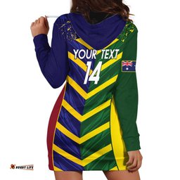 Custom Sri Lanka And Australia Cricket Hoodie Dress 2025 The Lions Baggy Greens Together LT14