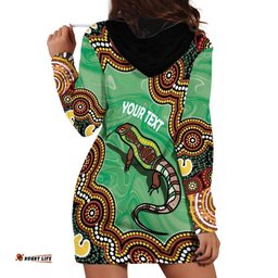 Personalised Australia Goanna NAIDOC Week 2026 Hoodie Dress 50 Years of Deadly Aboriginal Art LT14