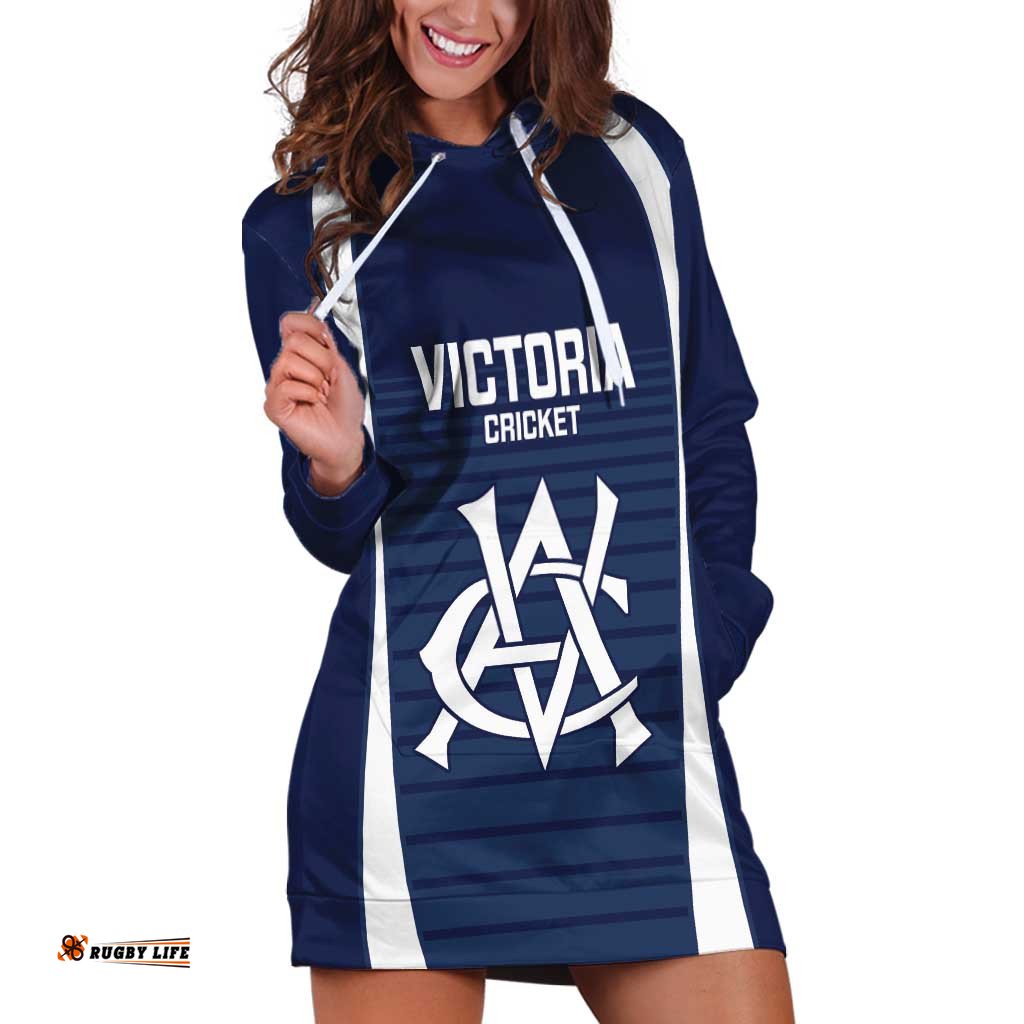 Custom Victoria Cricket Hoodie Dress Go Champions - Sporty Style LT14