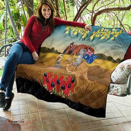 26 January One Proud Aussie Quilt Kangaroo and Koala Happy Australia Day LT9