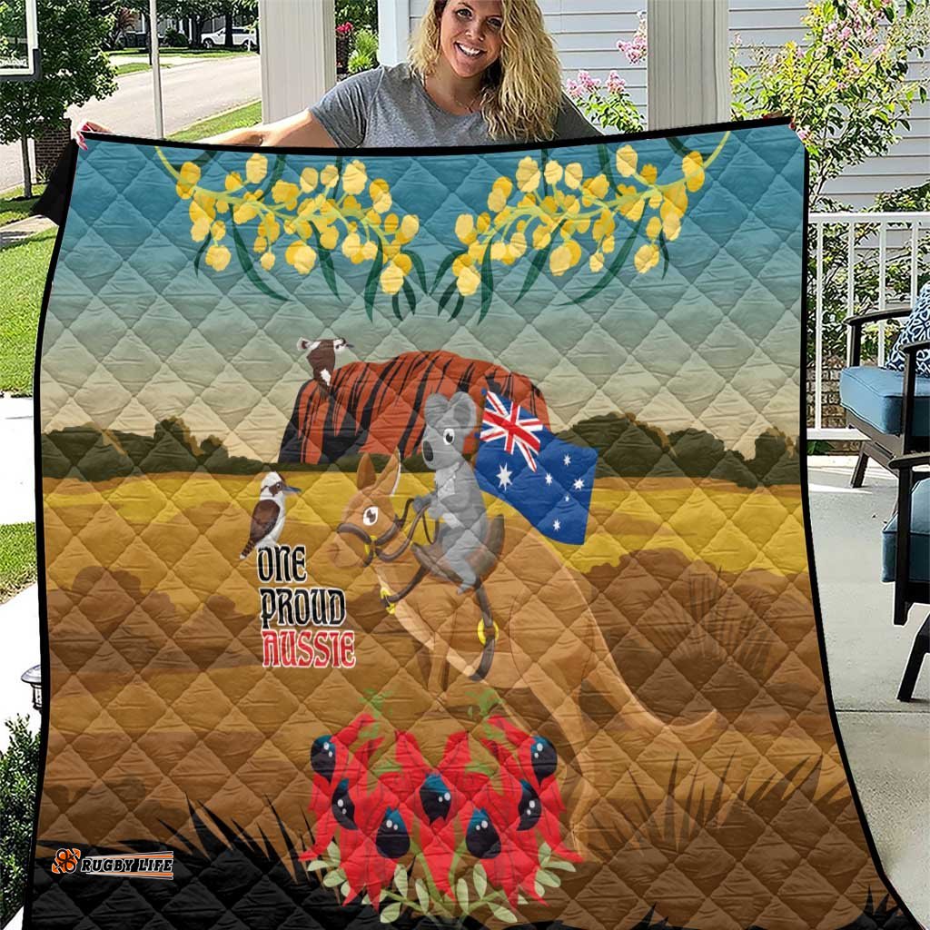 26 January One Proud Aussie Quilt Kangaroo and Koala Happy Australia Day LT9
