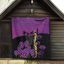 ANZAC Soldier and War Animals Quilt We Will Remember Them LT15