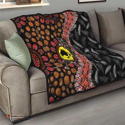 Aotearoa and Australia Quilt Maori Koru Ferns With Aboriginal Kangaroo LT03