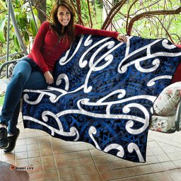 Aotearoa Maori Kowhaiwhai Quilt Kikorangi Puhoro and Patiki LT9