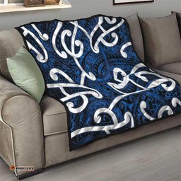 Aotearoa Maori Kowhaiwhai Quilt Kikorangi Puhoro and Patiki LT9
