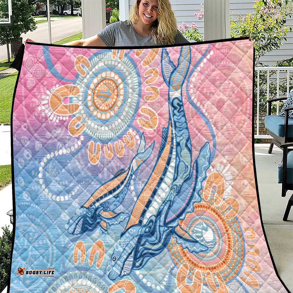 Aussie NAIDOC Week Pastel Quilt Dreaming Whales LT7