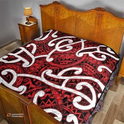 Aotearoa Maori Kowhaiwhai Quilt Whero Puhoro and Patiki LT9