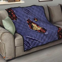 ANZAC Day Quilt Poppy Flowers Ripped Fabric Effect DT05