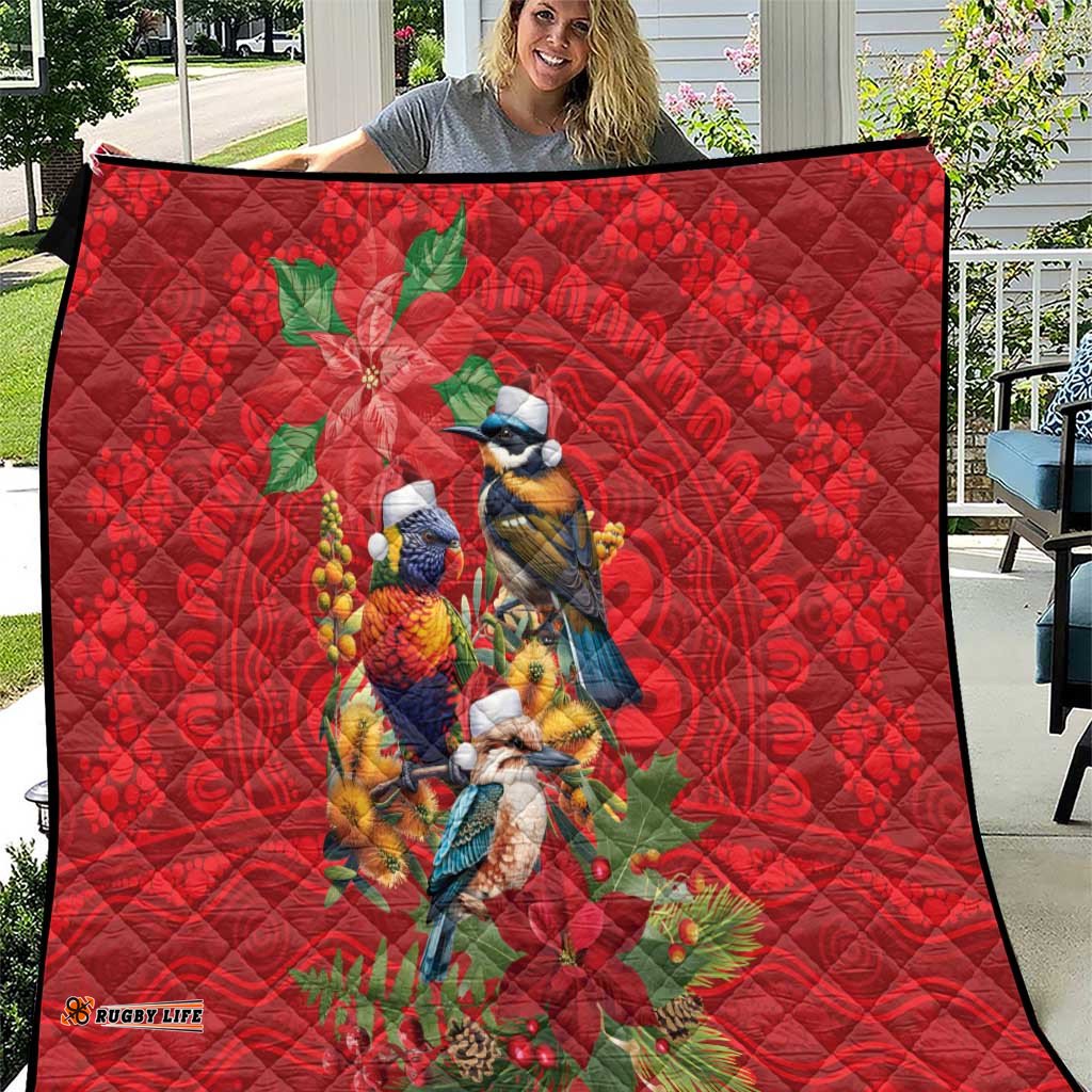 Aussie Native Bird Quilt Aboriginal Inspired Christmas LT9