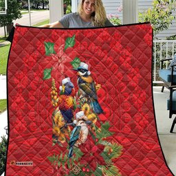 Aussie Native Bird Quilt Aboriginal Inspired Christmas LT9
