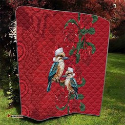 Aussie Kokaburra Waratah Christmas Quilt Aboriginal Dots Painting LT9