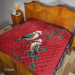 Aussie Kokaburra Waratah Christmas Quilt Aboriginal Dots Painting LT9