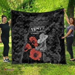 Australia 1915 Gallipoli ANZAC Quilt 111th Anniversary Army Boots And Slouch Hat LT14