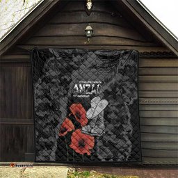 Australia 1915 Gallipoli ANZAC Quilt 111th Anniversary Army Boots And Slouch Hat LT14