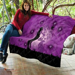 Australia Animals ANZAC Day Quilt Lest We Forget The Animals Too Purple Poppy LT14