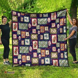 Aussie Birds Christmas La La Land Quilt Navy Blue Vintage Stamp Edition LT9