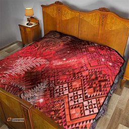 Aotearoa Taniko Matariki Quilt Cosmic Red LT7