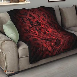 Aotearoa Maori Hei Tiki Quilt Whero Kowhaiwhai Puhoro Motif LT9