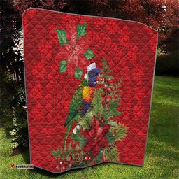 Aussie Rainbow lorikeet Quilt Aboriginal Inspired Christmas LT9