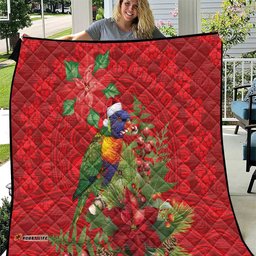 Aussie Rainbow lorikeet Quilt Aboriginal Inspired Christmas LT9