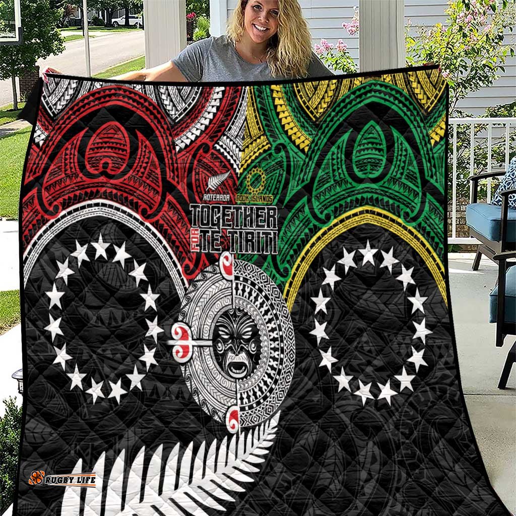 Aotearoa and Cook Islands Mo Te Tiriti Quilt New Zealand Honour The Treaty Ake!Ake!Ake! LT9