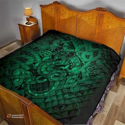 Aotearoa Maori Hei Tiki Quilt Kakariki Kowhaiwhai Puhoro Motif LT9