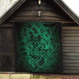 Aotearoa Maori Hei Tiki Quilt Kakariki Kowhaiwhai Puhoro Motif LT9