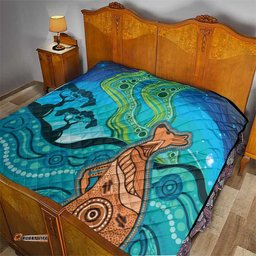 Aussie Aurora Borealis Aboriginal Art Quilt LT7