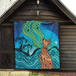 Aussie Aurora Borealis Aboriginal Art Quilt LT7