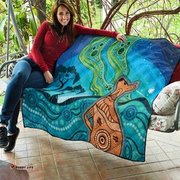 Aussie Aurora Borealis Aboriginal Art Quilt LT7
