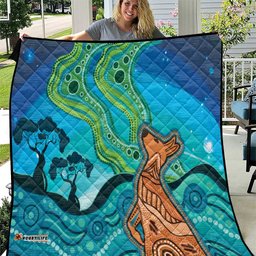 Aussie Aurora Borealis Aboriginal Art Quilt LT7