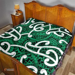 Aotearoa Maori Kowhaiwhai Quilt Kakariki Puhoro and Patiki LT9