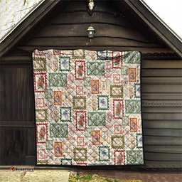 Aussie Birds Christmas La La Land Quilt Beige Vintage Stamp Edition LT9