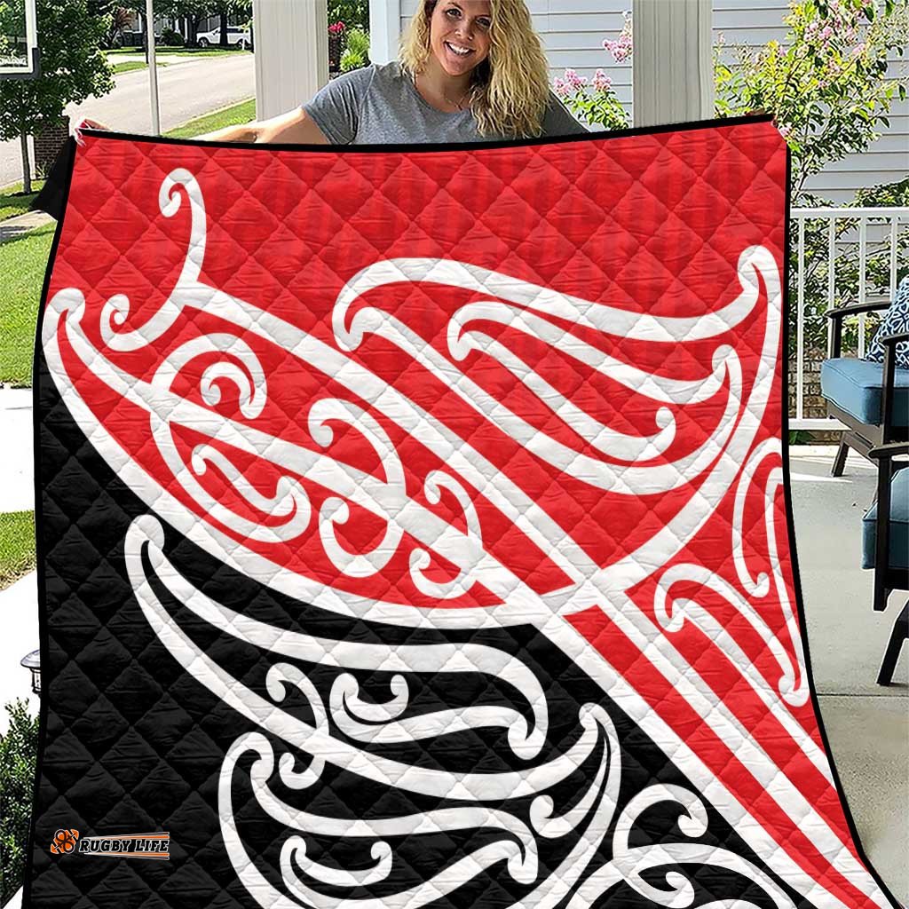 All Red New Zealand Kowhai Ngutukak Quilt LT9