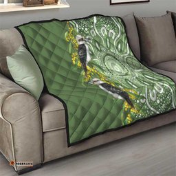 Aussie Kokaburra Golden Wattle Quilt Aboriginal with National Color LT9