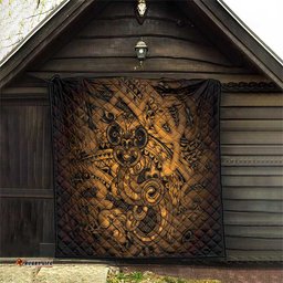 Aotearoa Maori Hei Tiki Quilt Koura Kowhaiwhai Puhoro Motif LT9