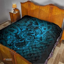 Aotearoa Maori Hei Tiki Quilt Kikorangi Kowhaiwhai Puhoro Motif LT9