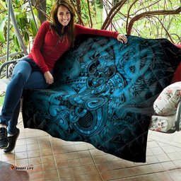 Aotearoa Maori Hei Tiki Quilt Kikorangi Kowhaiwhai Puhoro Motif LT9