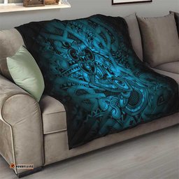 Aotearoa Maori Hei Tiki Quilt Kikorangi Kowhaiwhai Puhoro Motif LT9
