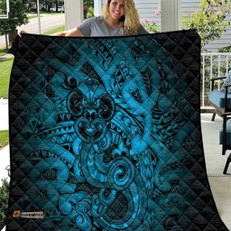 Aotearoa Maori Hei Tiki Quilt Kikorangi Kowhaiwhai Puhoro Motif LT9