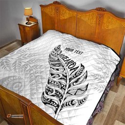 Aotearoa Personalized Lawn Bowls Maori Quilt New Zealand White Tribal Silver Fern LT7