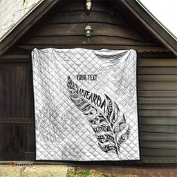 Aotearoa Personalized Lawn Bowls Maori Quilt New Zealand White Tribal Silver Fern LT7
